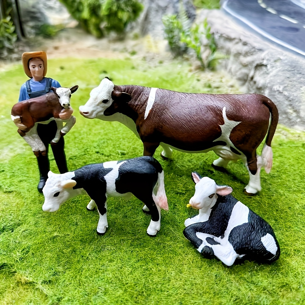 Farm Farmer And Cow Model Set  - огляд і ціна Agriculture Farming Education